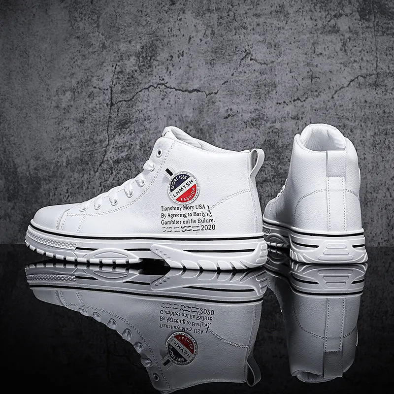 All-match British Style Sports And Leisure High-top Sneakers