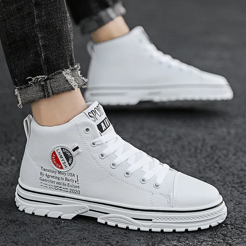 All-match British Style Sports And Leisure High-top Sneakers