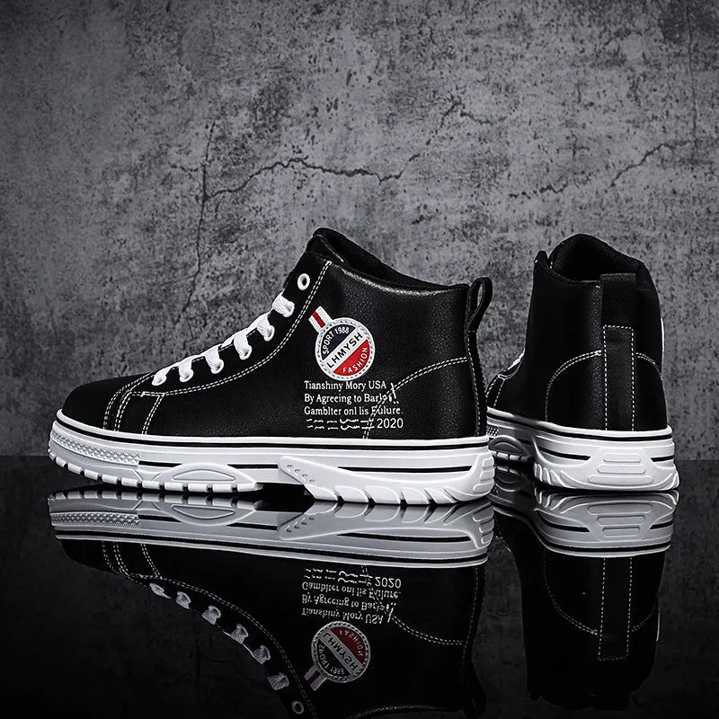 All-match British Style Sports And Leisure High-top Sneakers