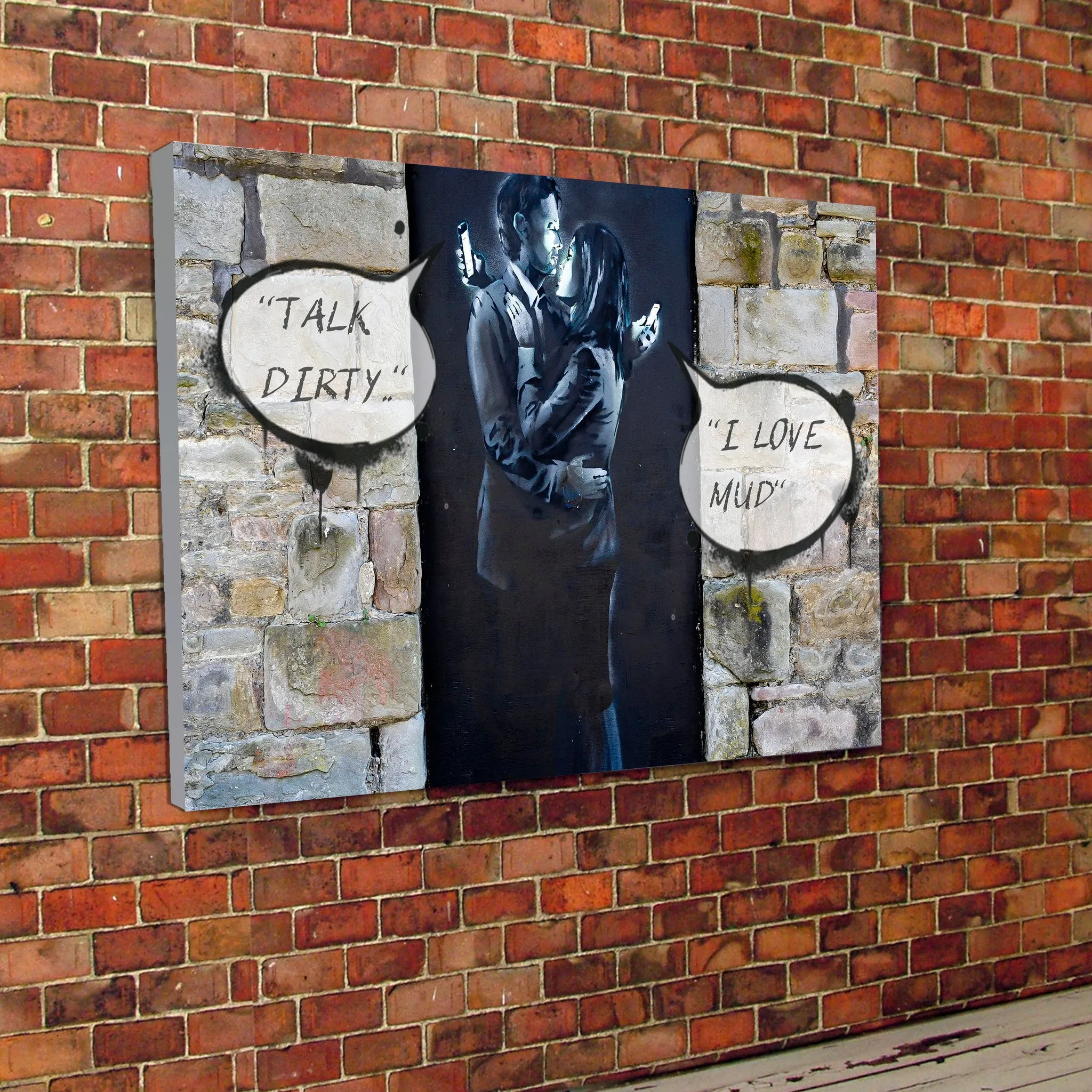 Banksy Sexting Canvas