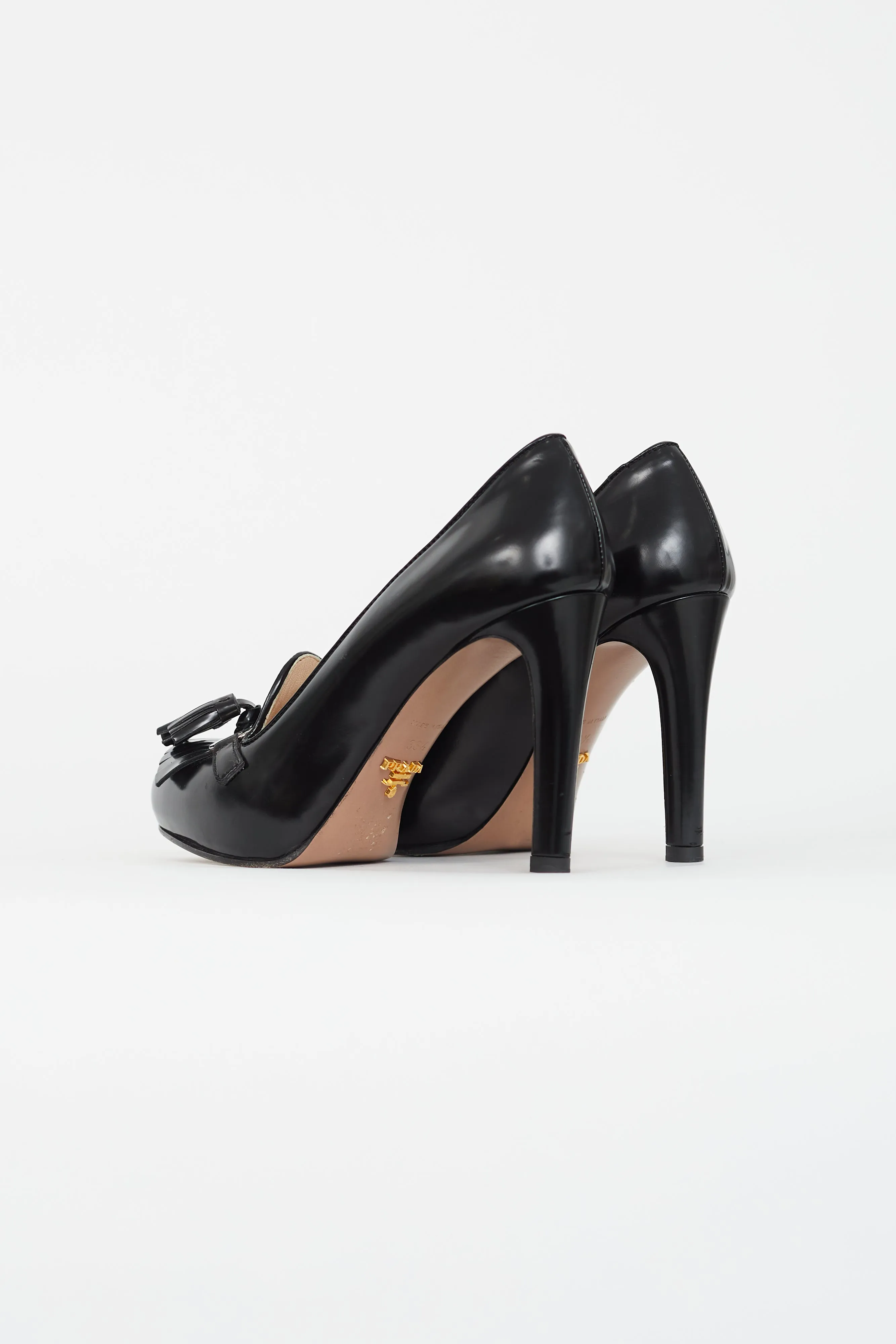 Black Kiltie Tassel Heel