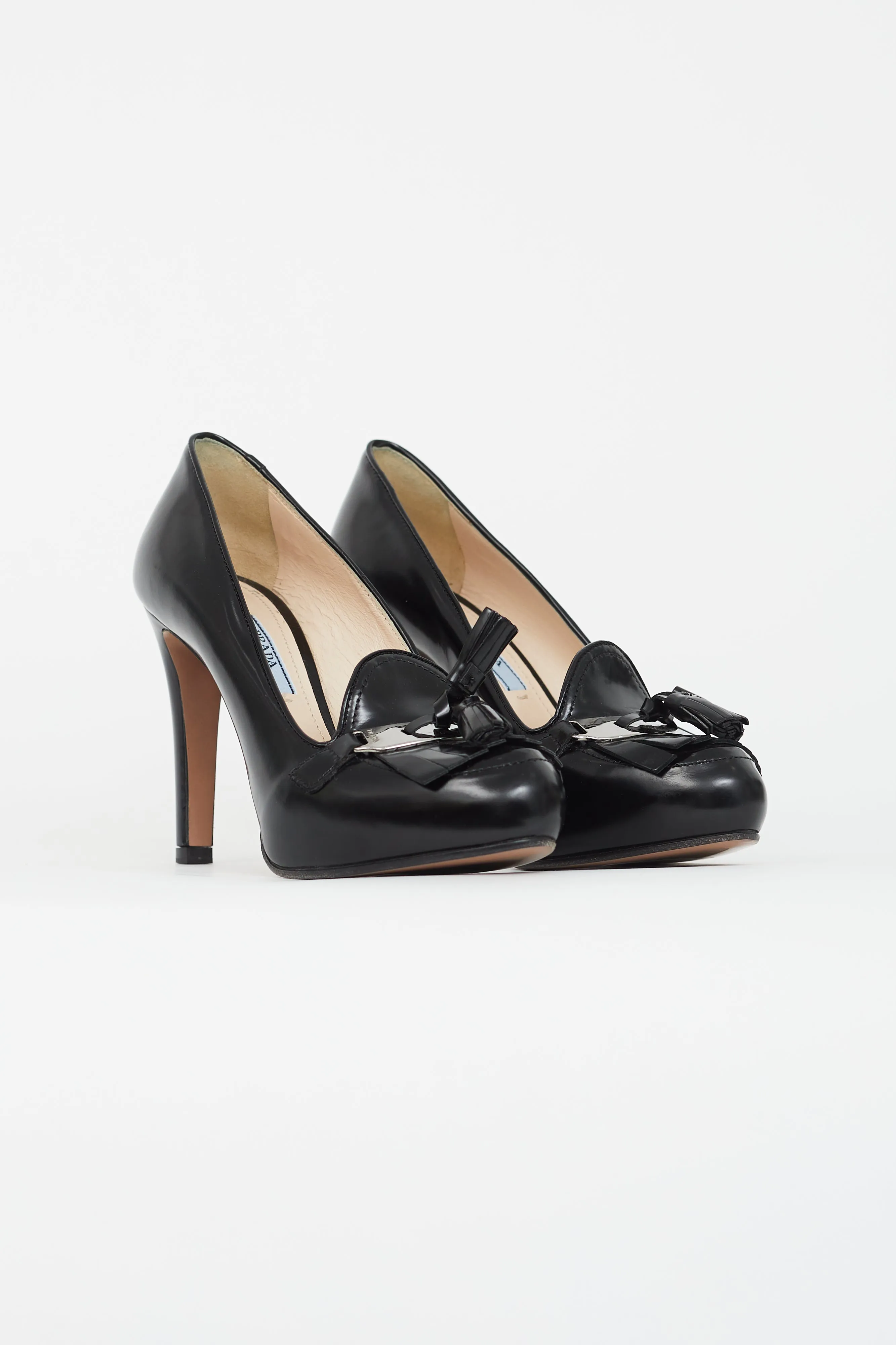 Black Kiltie Tassel Heel