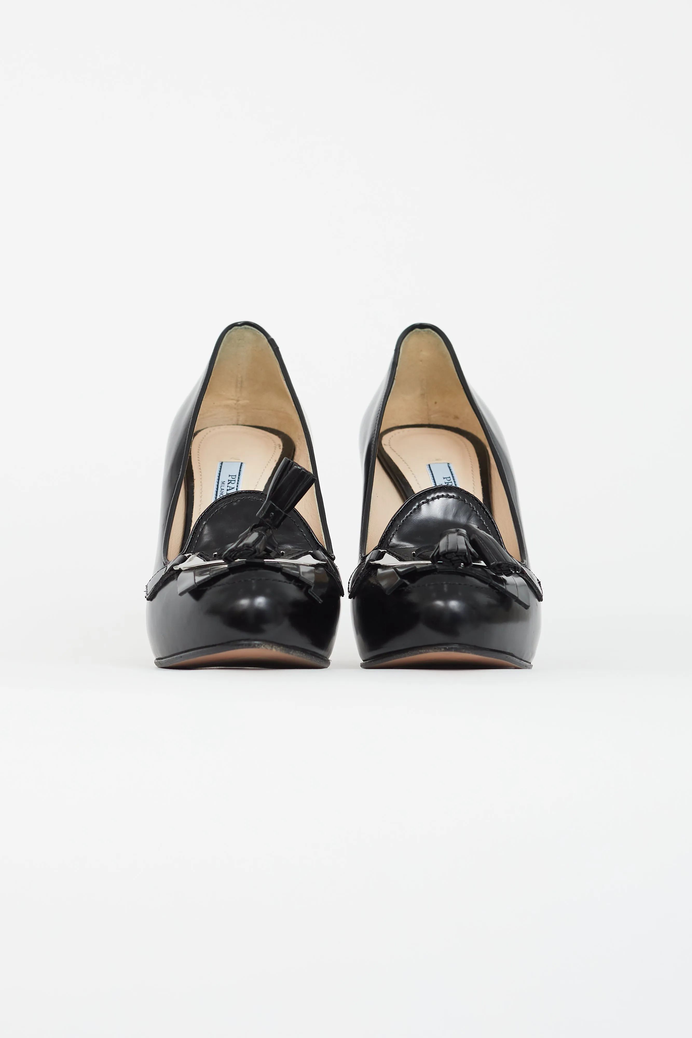 Black Kiltie Tassel Heel