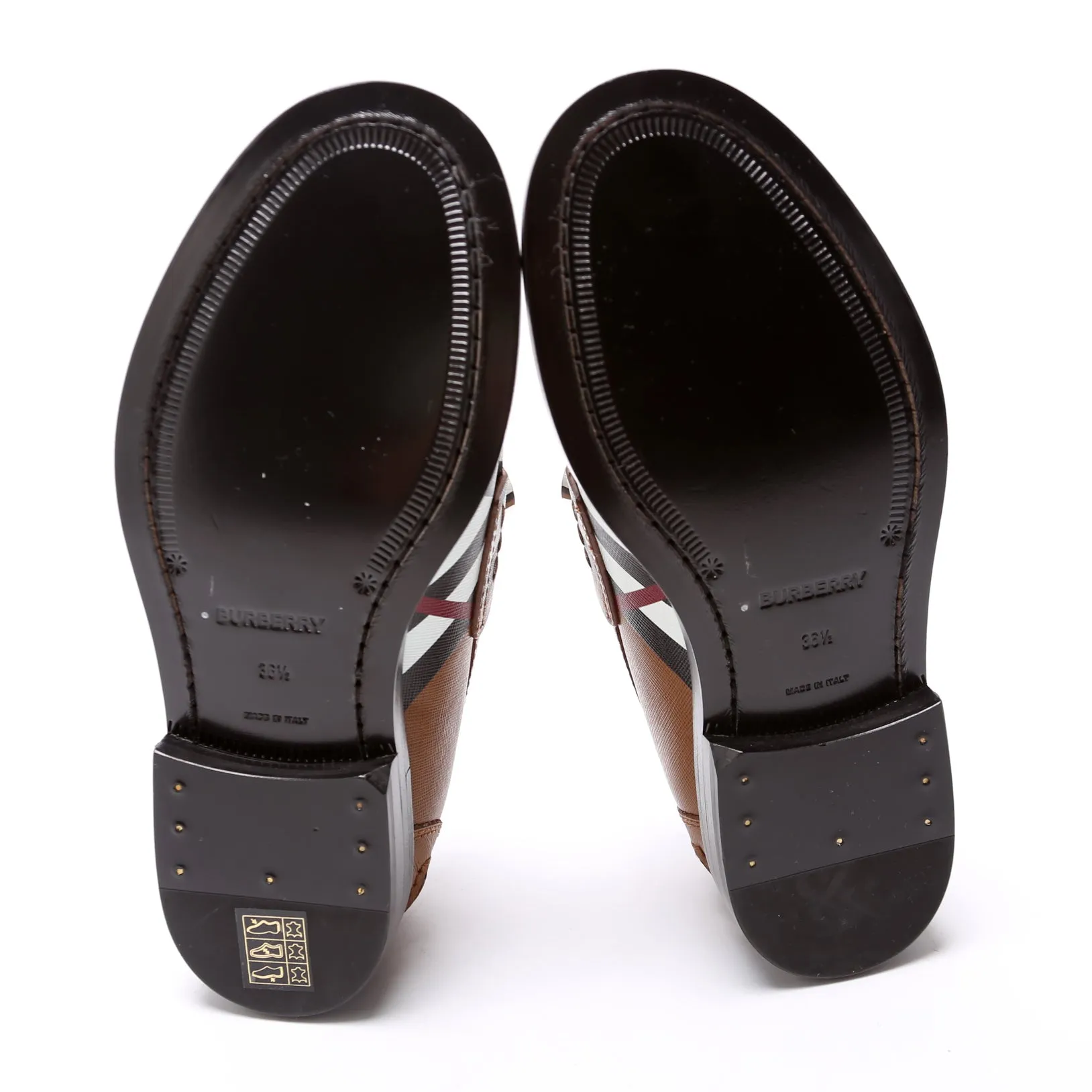 Broadbrook Archive Check Loafers Size 36.5