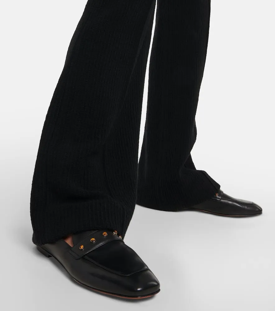 Chloe Aurna embellished leather loafers