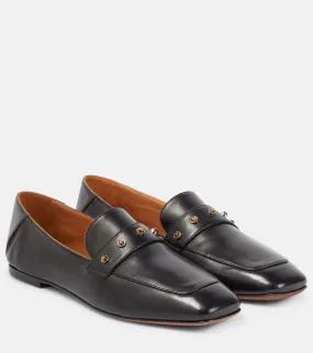 Chloe Aurna embellished leather loafers