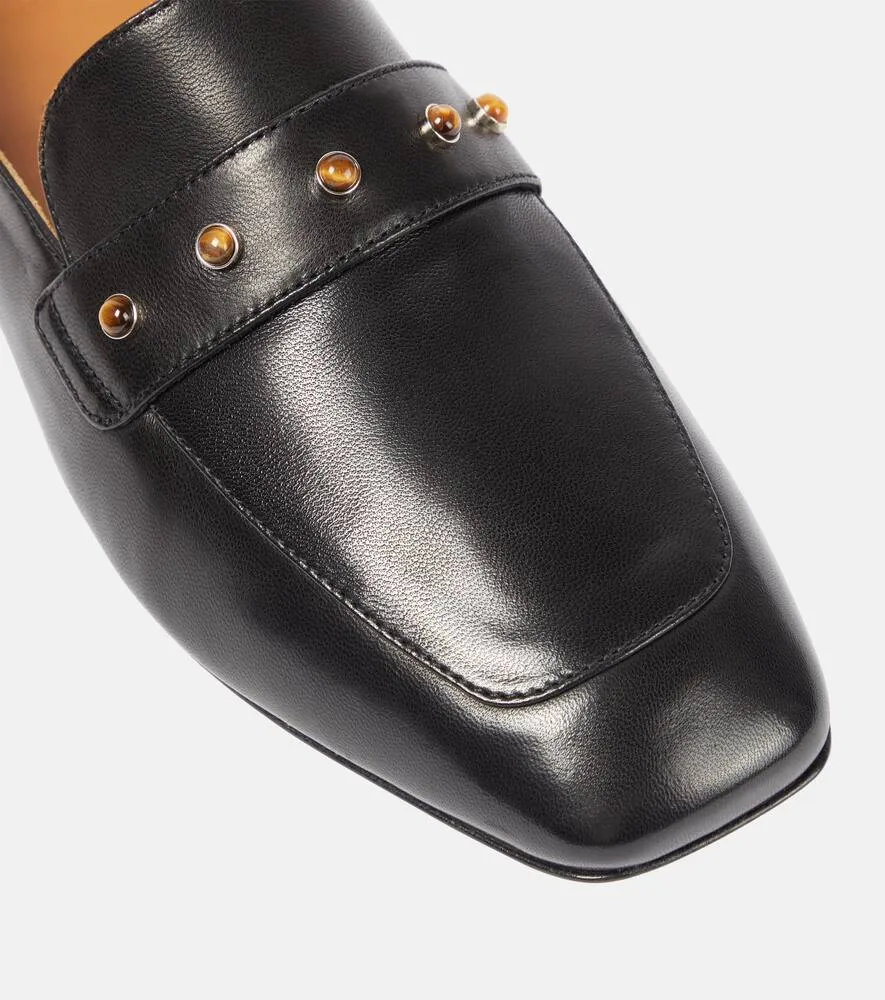 Chloe Aurna embellished leather loafers