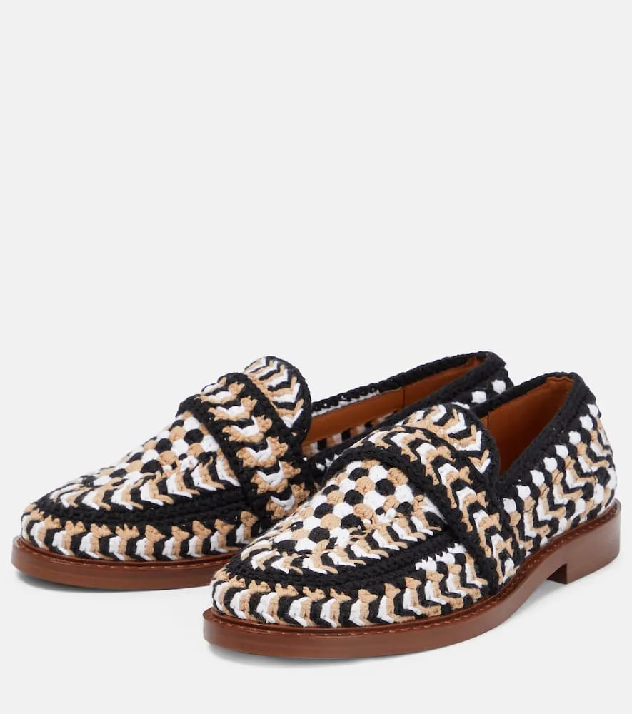 Chloe Kalya crochet loafers