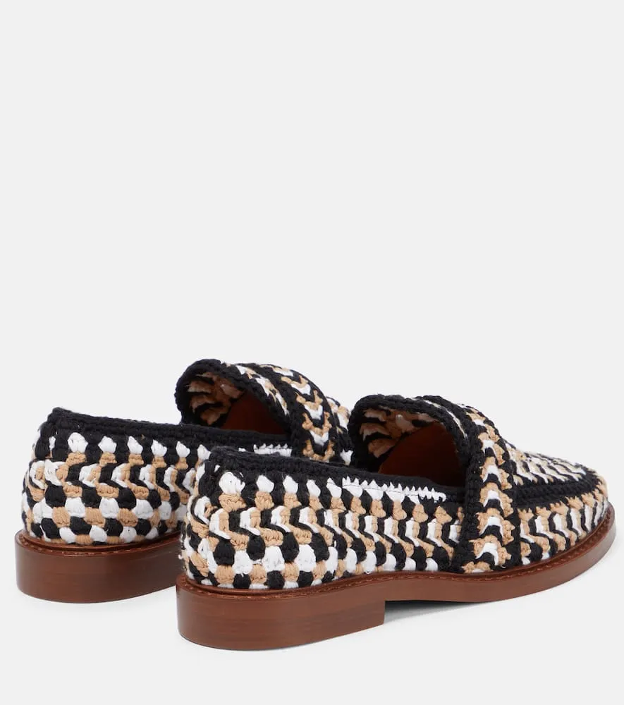 Chloe Kalya crochet loafers
