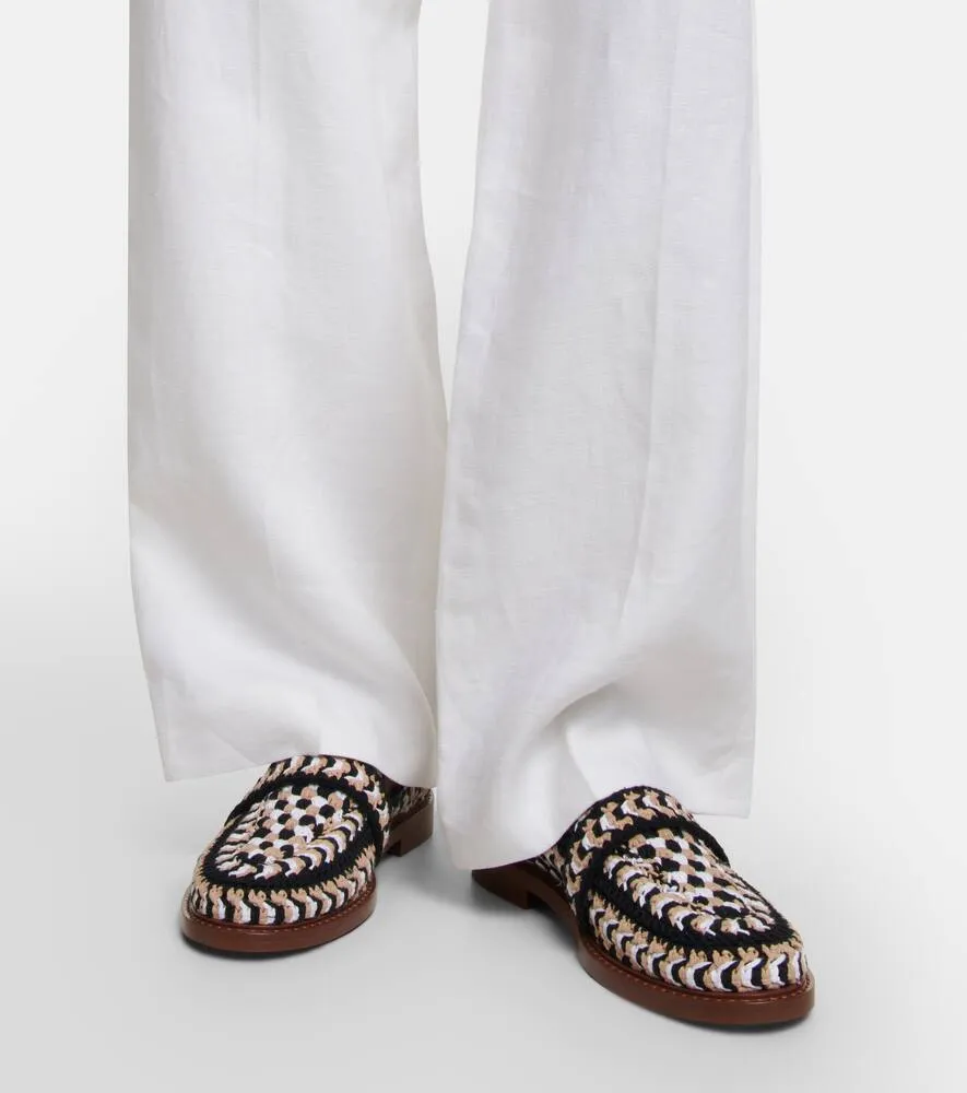 Chloe Kalya crochet loafers
