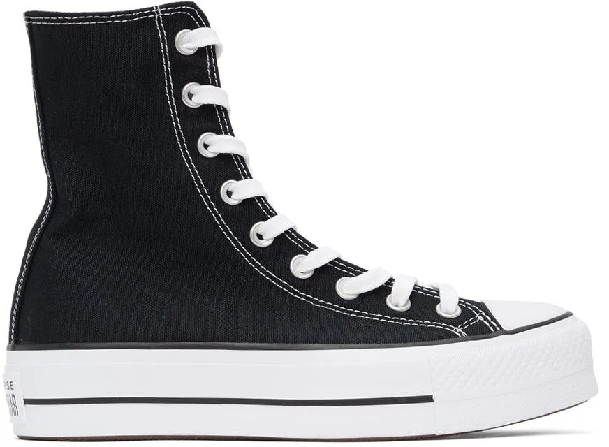 Converse Black Platform Chuck Taylor All Star High Sneakers