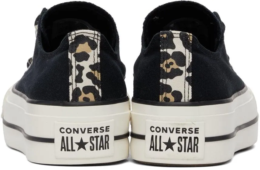 Converse Black Platform Chuck Taylor All Star Low Sneakers