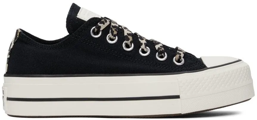Converse Black Platform Chuck Taylor All Star Low Sneakers