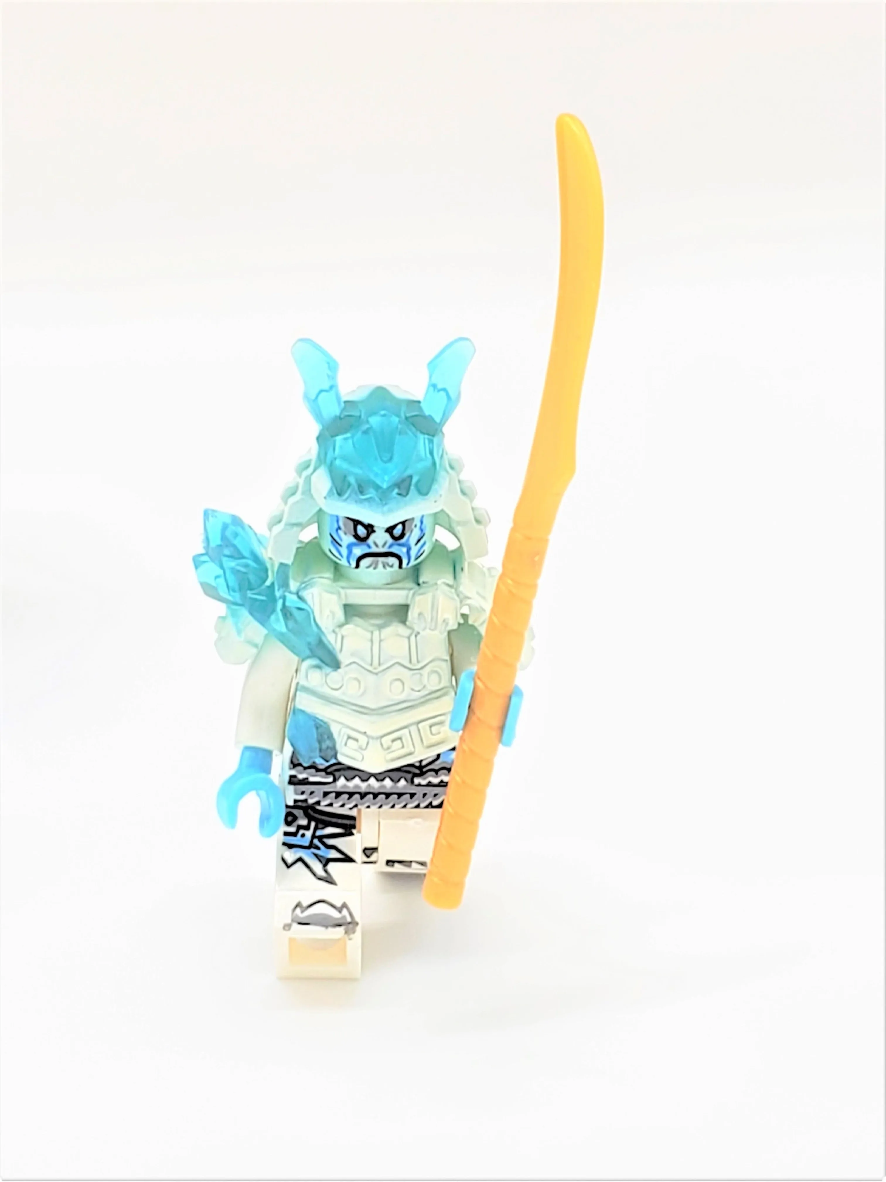 Demon Samurai Scythe Wielding Motorcycle Rider Block Figure