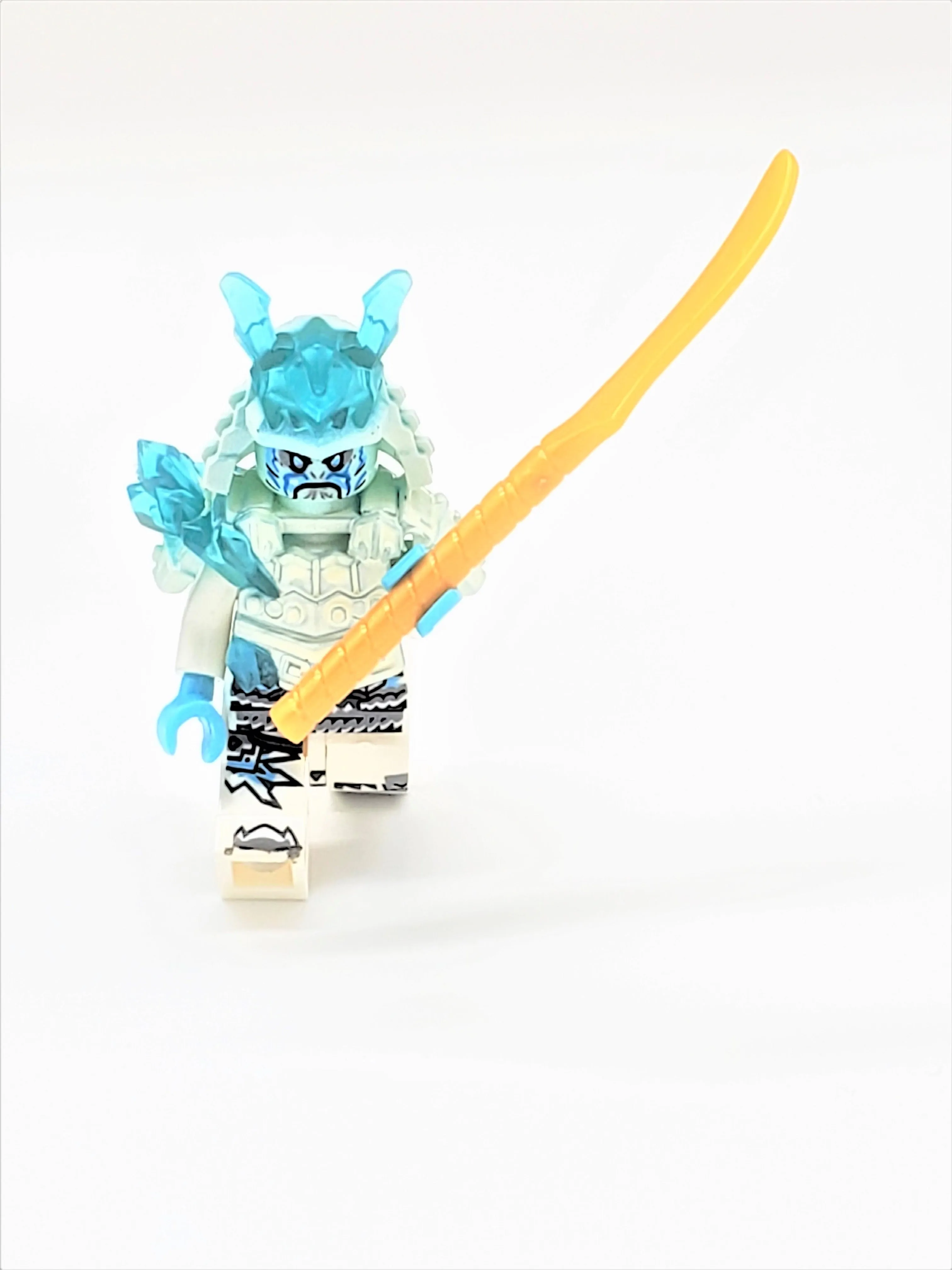 Demon Samurai Scythe Wielding Motorcycle Rider Block Figure