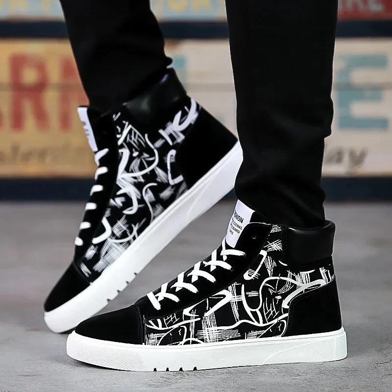 Hochwertige Emo Canvas Schuhe für Herren Atmungsaktive