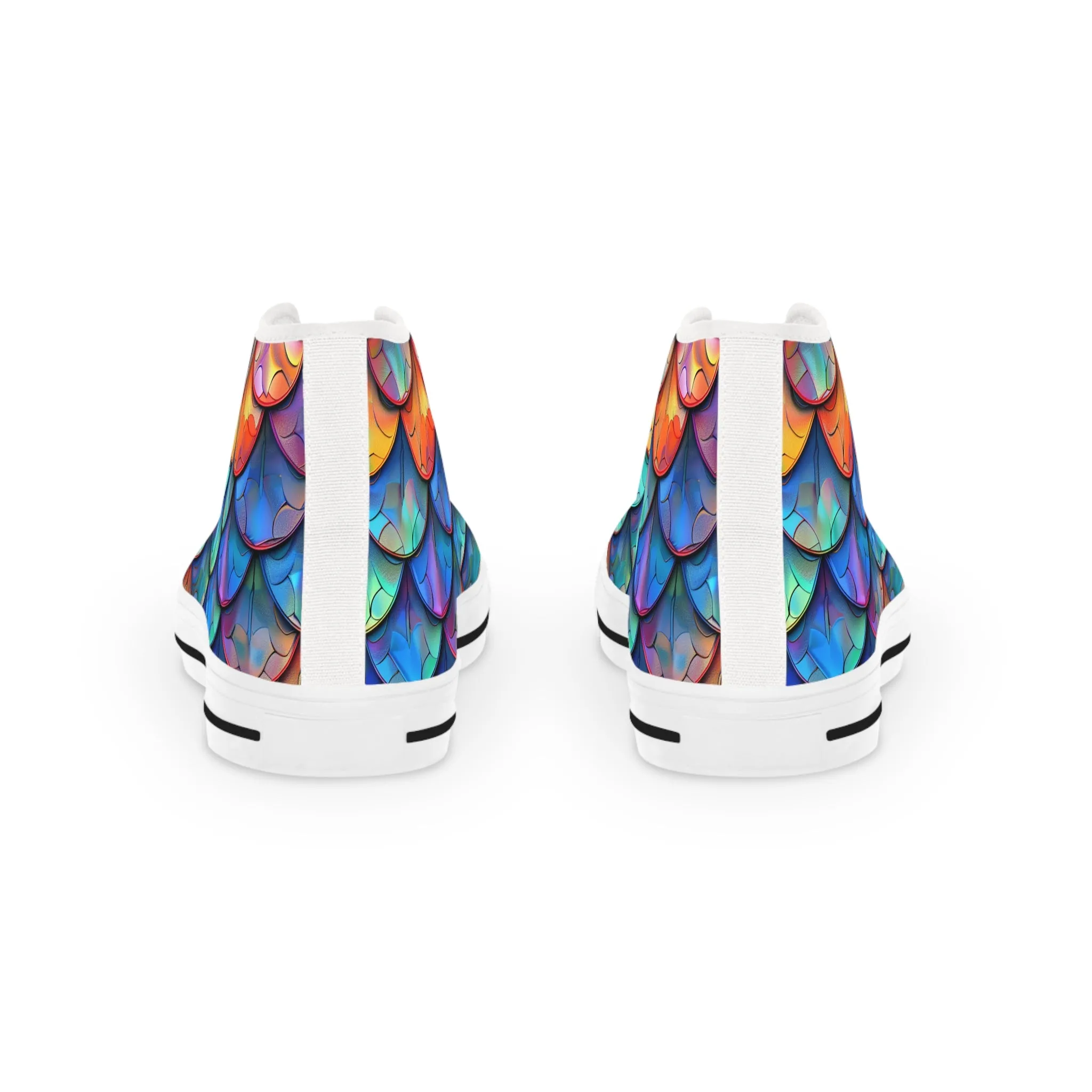 Men's High Top Sneakers - Dragon Scale Sneakers