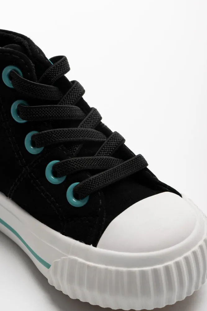 Mickey Mouse High Top Sneaker Black