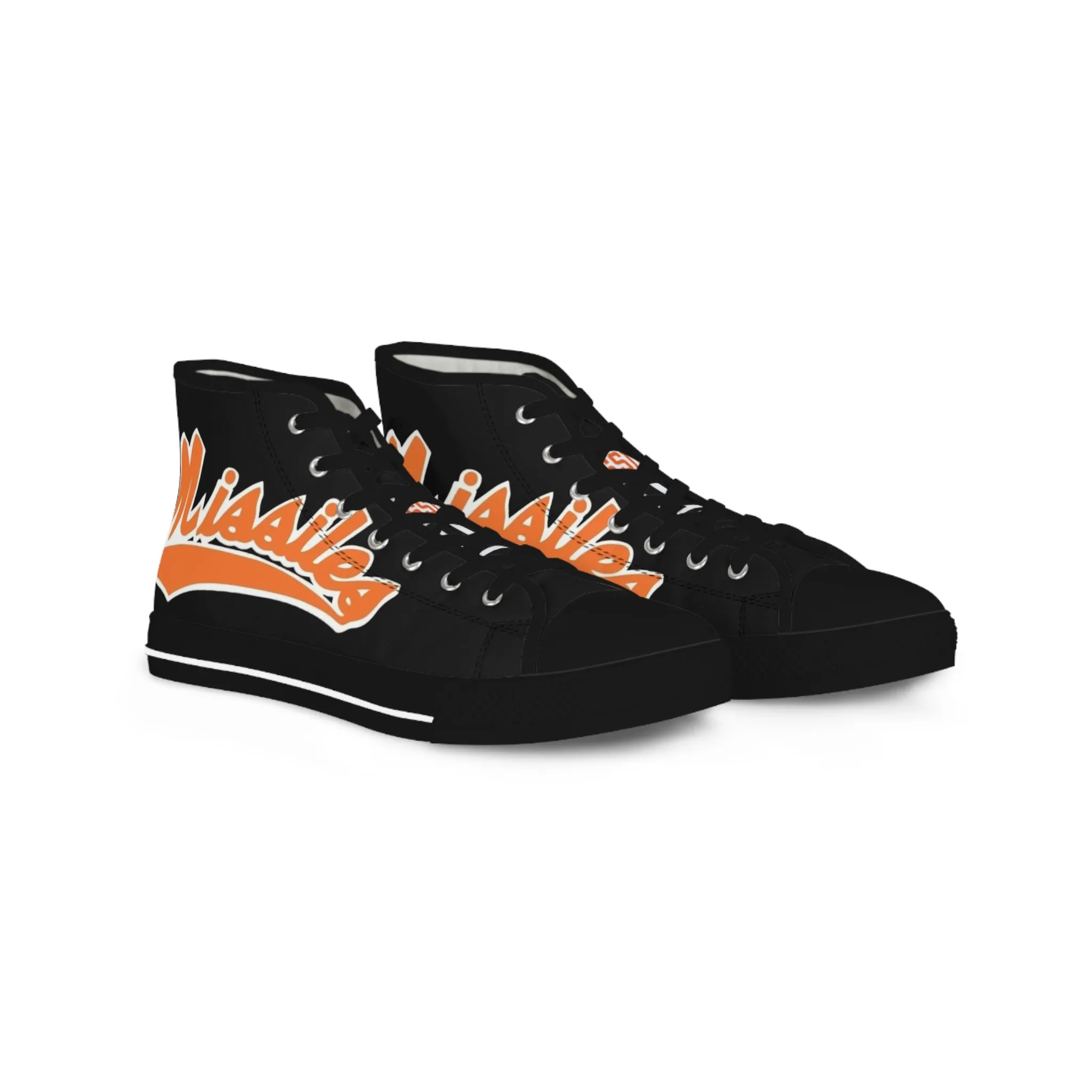 Missiles - Men's High Top Sneakers Black