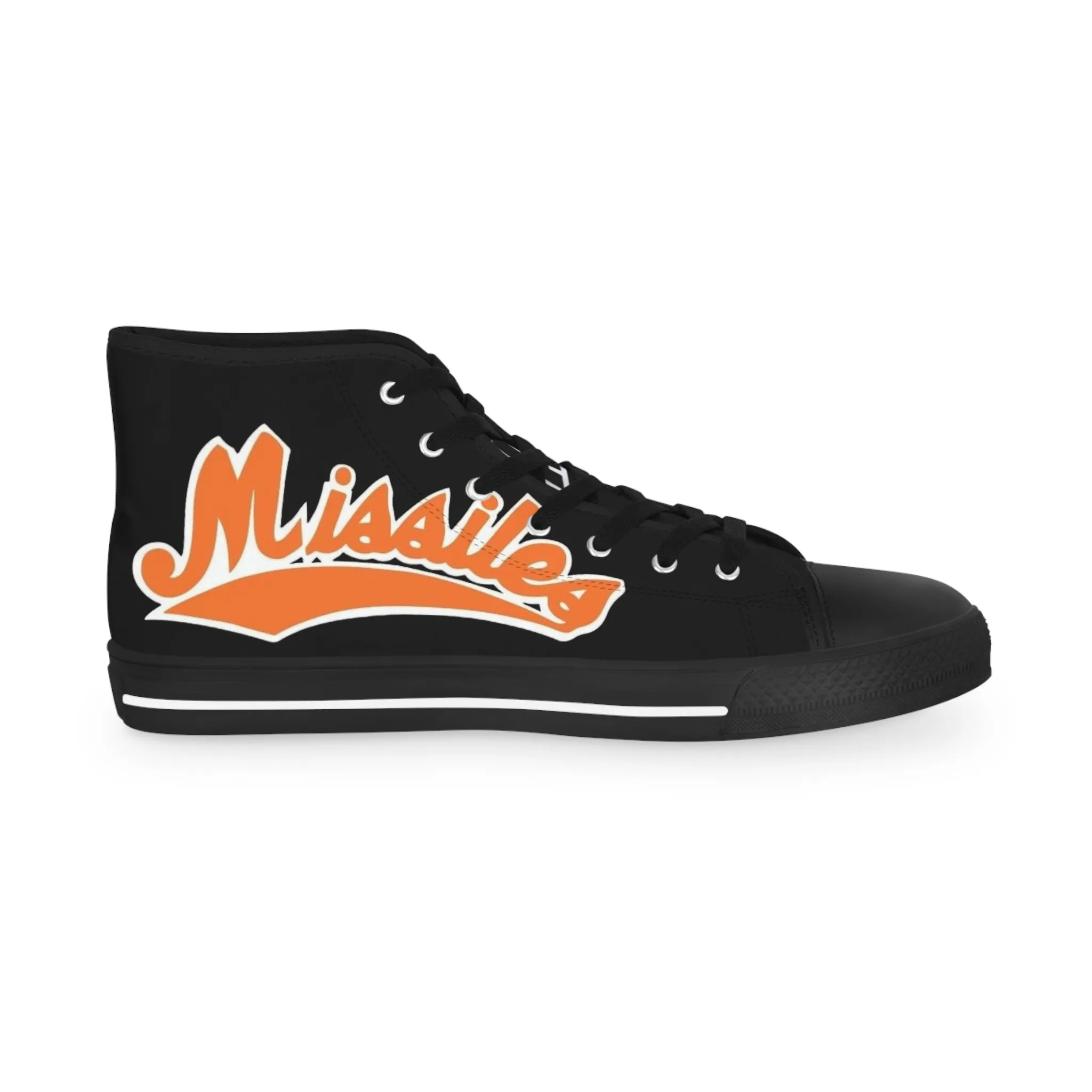 Missiles - Men's High Top Sneakers Black