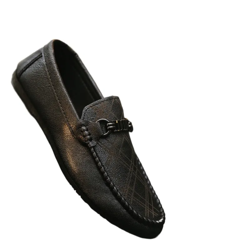 Summer Boys Black Casual Personality Loafers Male Students Kuaishou Reds Trend Shoes Social Lazy Shoes Male