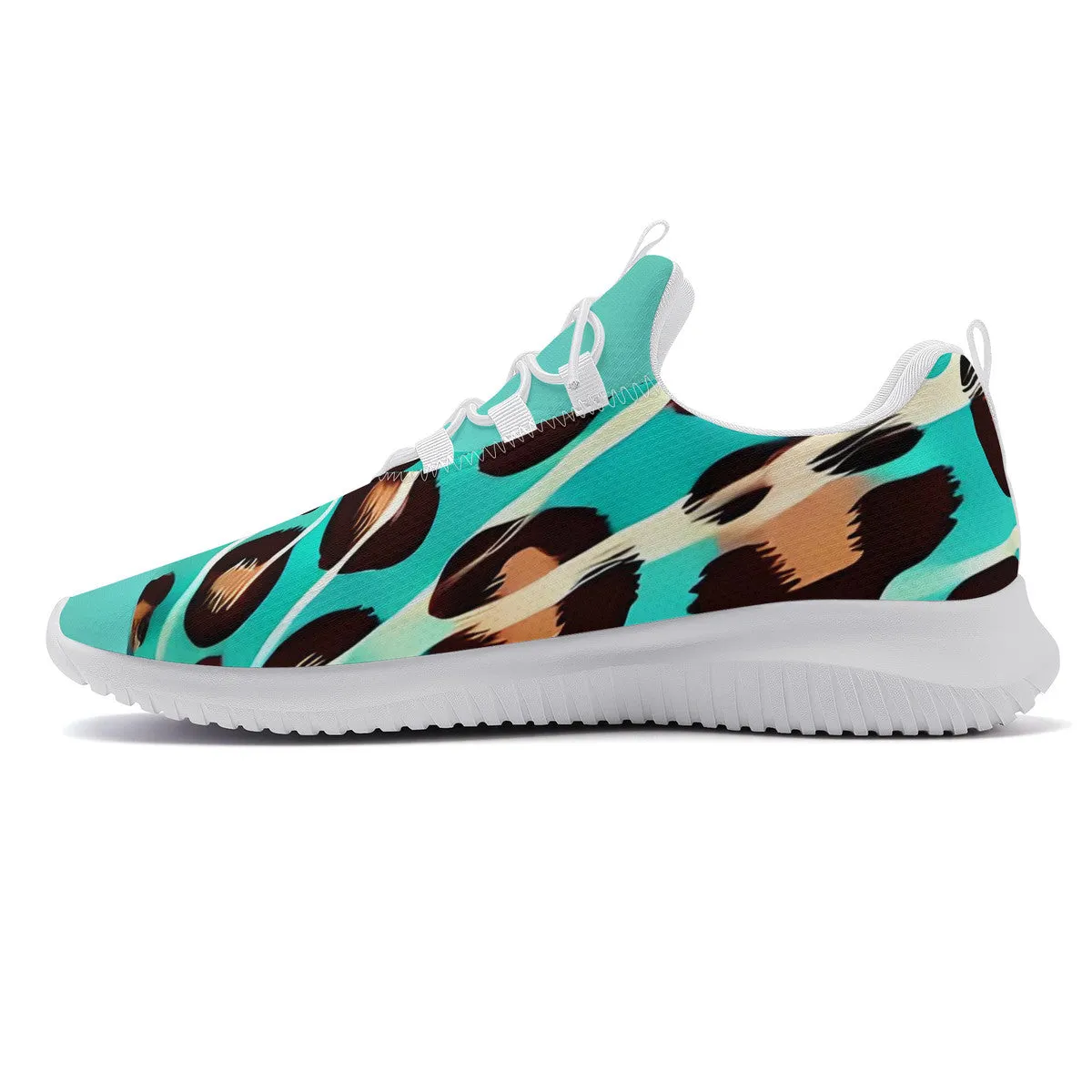 Turquoise Women's Lace Up Runing Shoes