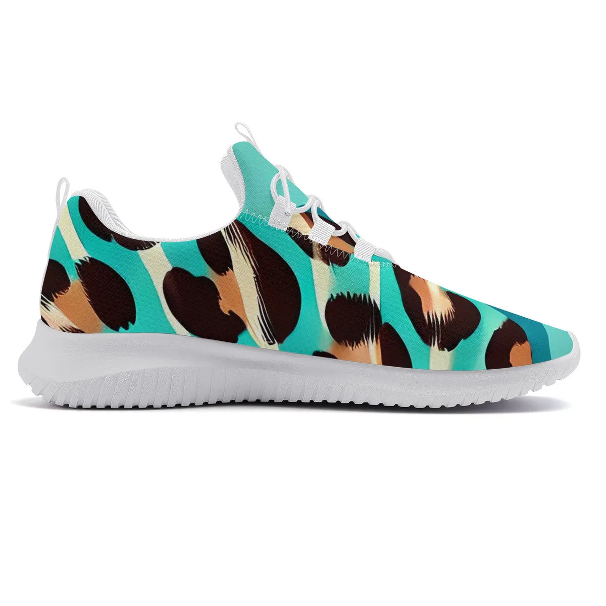 Turquoise Women's Lace Up Runing Shoes