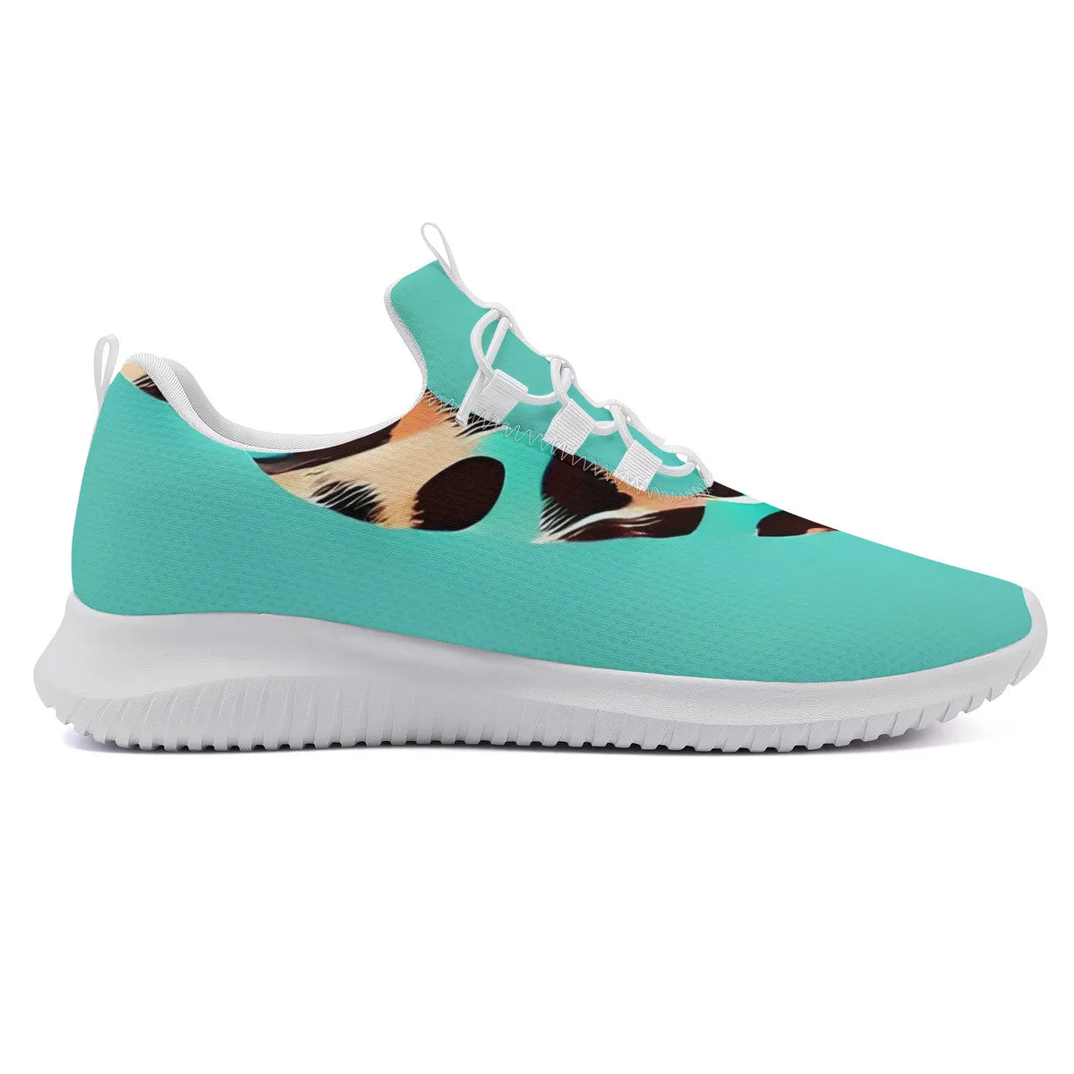 Turquoise Women's Lace Up Runing Shoes