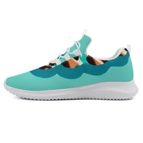 Turquoise Women's Lace Up Runing Shoes